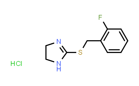 CAS No. 282104-32-9, 2-[(2-Fluorobenzyl)thio]-4,5-dihydro-1H-imidazole hydrochloride