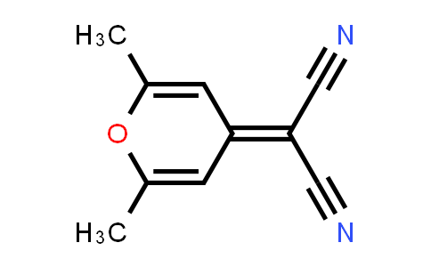CAS No. 28286-88-6, 2-(2,6-Dimethyl-4H-pyran-4-ylidene)malononitrile