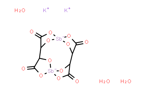 CAS No. 28300-74-5, Antimonyl (potassium tartrate trihydrate)