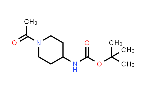 CAS No. 283167-28-2, tert-Butyl (1-acetylpiperidin-4-yl)carbamate