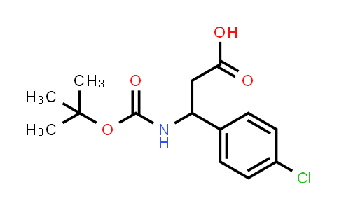 CAS No. 284493-65-8, 3-(Boc-amino)-3-(4-chlorophenyl)propionic acid
