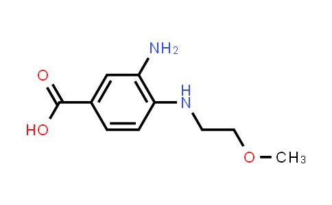 CAS No. 284672-81-7, 3-Amino-4-[(2-methoxyethyl)amino]benzoic acid