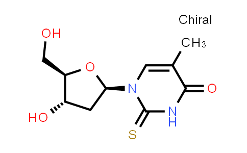 CAS No. 28585-51-5, 1-((2R,4S,5R)-4-Hydroxy-5-(hydroxymethyl)tetrahydrofuran-2-yl)-5-methyl-2-thioxo-2,3-dihydropyrimidin-4(1H)-one