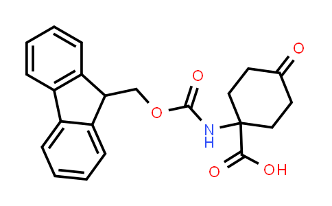 CAS No. 285996-74-9, 1-((((9H-Fluoren-9-yl)methoxy)carbonyl)amino)-4-oxocyclohexane-1-carboxylic acid
