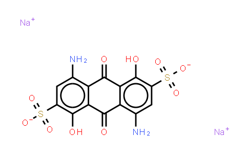CAS No. 2861-02-1, 4,8-Diamino-1,5-dihydroxyanthraquinone-2,6-disulfonic acid (disodium salt)