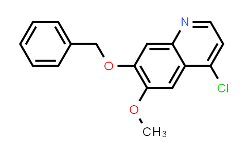CAS No. 286371-49-1, 7-(Benzyloxy)-4-chloro-6-methoxyquinoline