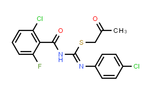 CAS No. 286841-40-5, 2-Oxopropyl (Z)-N-(2-chloro-6-fluorobenzoyl)-N'-(4-chlorophenyl)carbamimidothioate