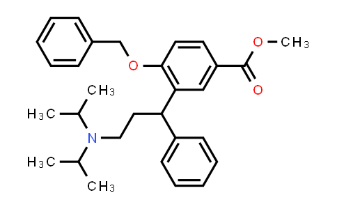 CAS No. 286930-05-0, Methyl 4-(benzyloxy)-3-(3-(diisopropylamino)-1-phenylpropyl)benzoate