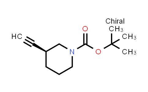 CAS No. 287192-98-7, tert-Butyl (S)-3-ethynylpiperidine-1-carboxylate