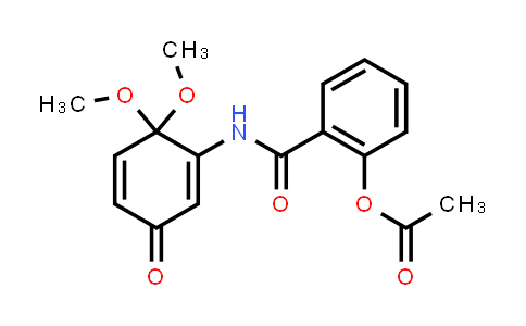 CAS No. 287194-31-4, Benzamide, 2-(acetyloxy)-N-(6,6-dimethoxy-3-oxo-1,4-cyclohexadien-1-yl)-