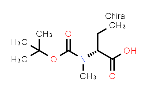 CAS No. 287210-80-4, (R)-2-((tert-Butoxycarbonyl)(methyl)amino)butanoic acid
