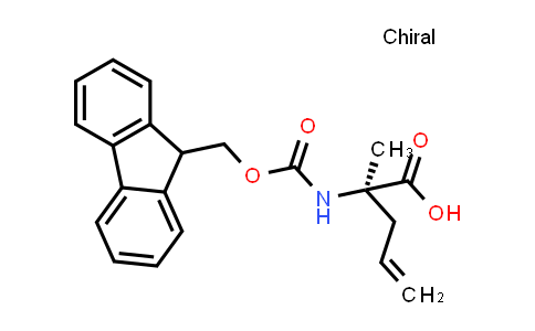 CAS No. 288617-76-5, (R)-2-((((9H-Fluoren-9-yl)methoxy)carbonyl)amino)-2-methylpent-4-enoic acid