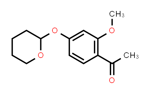 CAS No. 288856-48-4, 1-(2-Methoxy-4-((tetrahydro-2H-pyran-2-yl)oxy)phenyl)ethan-1-one
