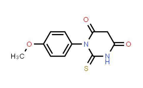 CAS No. 28921-29-1, 1-(4-Methoxyphenyl)-2-thioxodihydro-4,6(1H,5H)-pyrimidinedione