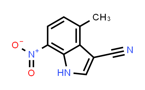 CAS No. 289483-82-5, 4-Methyl-7-nitro-1H-indole-3-carbonitrile