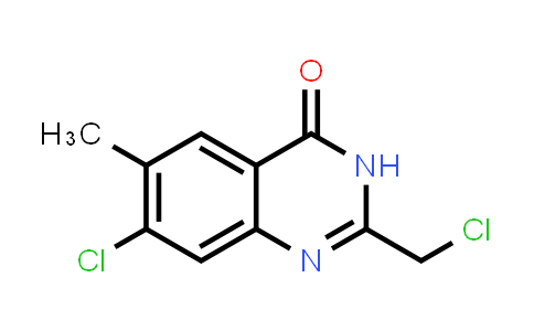 CAS No. 289686-83-5, 7-Chloro-2-(chloromethyl)-6-methylquinazolin-4(3H)-one