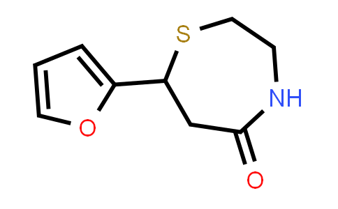 CAS No. 2897-08-7, 7-(Furan-2-yl)-1,4-thiazepan-5-one