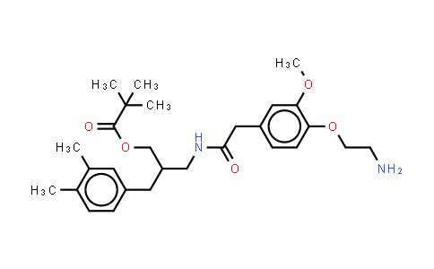 289902-82-5 | N-[2-(3,4-Dimethylbenzyl)-3-(pivalyloxy)propyl]-2-[4-(2-aminoethoxy)-3-methoxyphenyl]acetamide