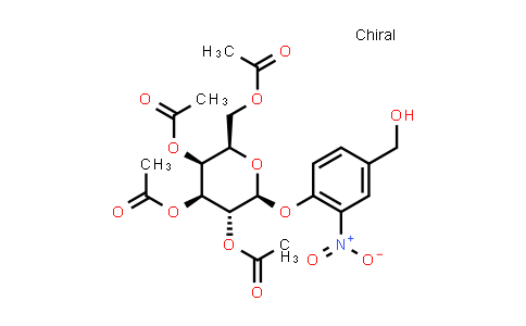CAS No. 290298-12-3, (2R,3S,4S,5R,6S)-2-(Acetoxymethyl)-6-(4-(hydroxymethyl)-2-nitrophenoxy)tetrahydro-2H-pyran-3,4,5-triyl triacetate