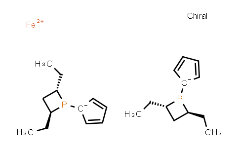 CAS No. 290347-66-9, 1,1'-Bis[(2S,4S)-2,4-diethyl-1-phosphetanyl]ferrocene