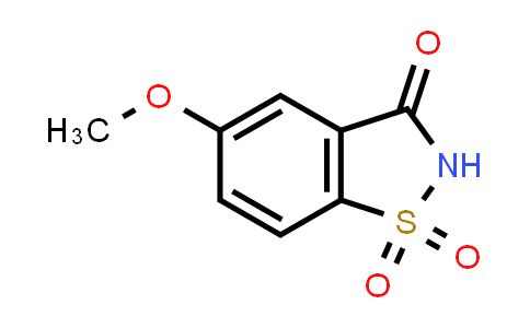 CAS No. 29083-17-8, 5-Methoxybenzo[d]isothiazol-3(2H)-one 1,1-dioxide
