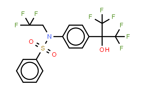 MC546828 | 293754-55-9 | N-(2,2,2-三氟乙基)-N-[4-[2,2,2-三氟-1-羟基-1-(三氟甲基)乙基]苯基]-苯磺酰胺