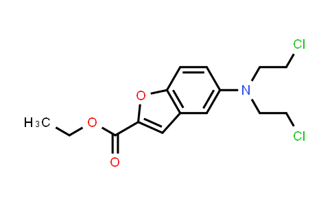 CAS No. 294174-66-6, Ethyl 5-(bis(2-chloroethyl)amino)benzofuran-2-carboxylate