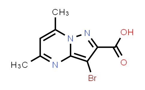 CAS No. 294194-46-0, 3-Bromo-5,7-dimethylpyrazolo[1,5-a]pyrimidine-2-carboxylic acid