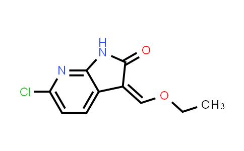 295327-34-3 | 2H-Pyrrolo[2,3-b]pyridin-2-one, 6-chloro-3-(ethoxymethylene)-1,3-dihydro-