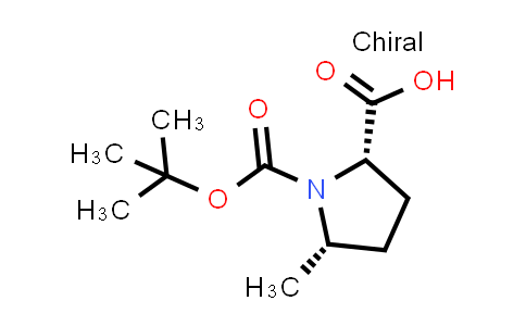 CAS No. 296775-05-8, (2S,5S)-1-(tert-Butoxycarbonyl)-5-methylpyrrolidine-2-carboxylic acid