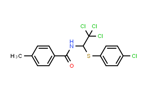 CAS No. 297141-26-5, Benzamide, 4-methyl-N-[2,2,2-trichloro-1-[(4-chlorophenyl)thio]ethyl]-