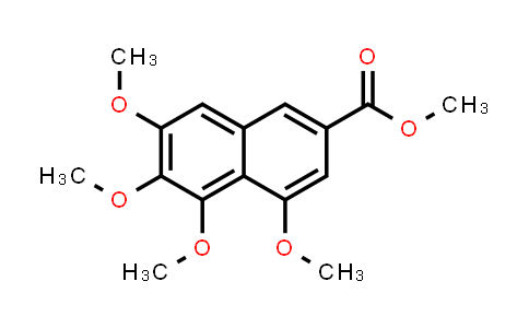 CAS No. 2981-92-2, 2-Naphthalenecarboxylic acid, 4,5,6,7-tetramethoxy-, methyl ester