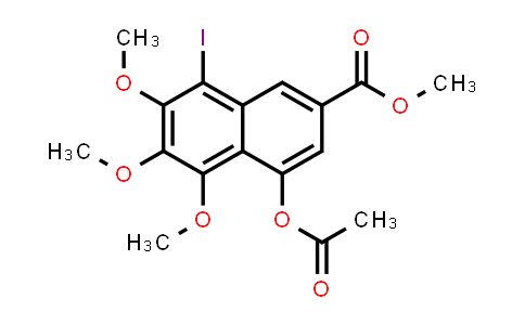 2981-95-5 | 2-Naphthalenecarboxylic acid, 4-(acetyloxy)-8-iodo-5,6,7-trimethoxy-, methyl ester