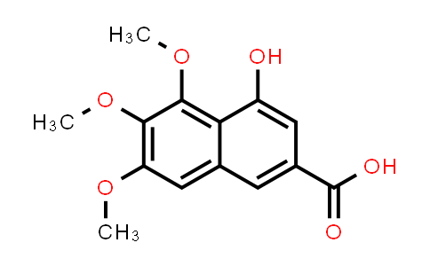 CAS No. 2982-16-3, 2-Naphthalenecarboxylic acid, 4-hydroxy-5,6,7-trimethoxy-