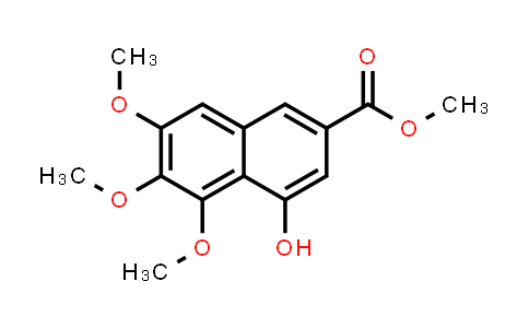 CAS No. 2982-17-4, 2-Naphthalenecarboxylic acid, 4-hydroxy-5,6,7-trimethoxy-, methyl ester