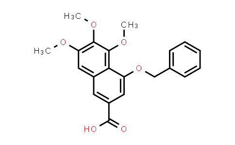 CAS No. 2982-19-6, 2-Naphthalenecarboxylic acid, 5,6,7-trimethoxy-4-(phenylmethoxy)-