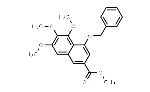 CAS No. 2982-20-9, 2-Naphthalenecarboxylic acid, 5,6,7-trimethoxy-4-(phenylmethoxy)-, methyl ester