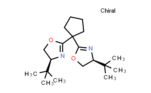MC547063 | 298693-03-5 | (4S,4'S)-2,2'-Cyclopentylidenebis[4-tert-butyl-4,5-dihydrooxazole]