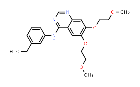 CAS No. 299912-61-1, N-(3-Ethylphenyl)-6,7-bis(2-methoxyethoxy)-4-quinazolinamine