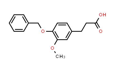 CAS No. 30034-49-2, 3-(4-(benzyloxy)-3-methoxyphenyl)propanoic acid