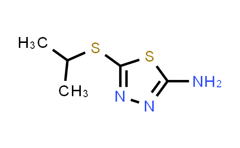 CAS No. 30062-47-6, 1,3,4-Thiadiazol-2-amine, 5-[(1-methylethyl)thio]-