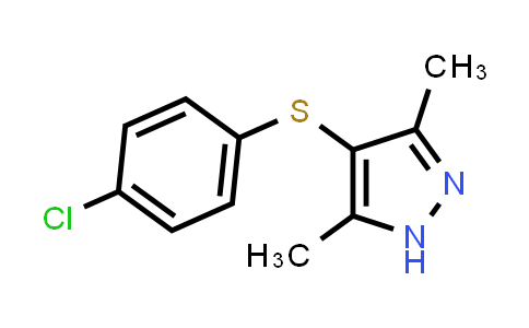 CAS No. 301858-86-6, 4-[(4-Chlorophenyl)thio]-3,5-dimethyl-1H-pyrazole