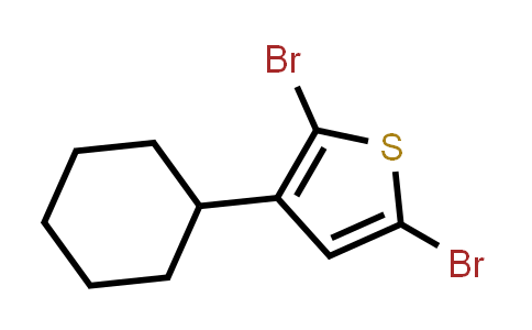 CAS No. 302912-44-3, 2,5-Dibromo-3-cyclohexylthiophene
