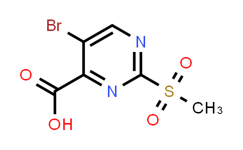CAS No. 30321-94-9, 5-Bromo-2-(methylsulfonyl)pyrimidine-4-carboxylic acid