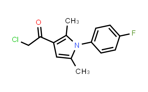CAS No. 304685-89-0, 2-Chloro-1-(1-(4-fluorophenyl)-2,5-dimethyl-1H-pyrrol-3-yl)ethan-1-one