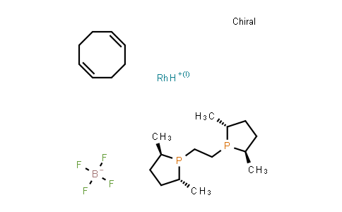 CAS No. 305818-67-1, 1,2-Bis[(2R,5R)-2,5-(dimethylphospholano]ethane(cyclooctadiene)rhodium(I) tetrafluoroborate