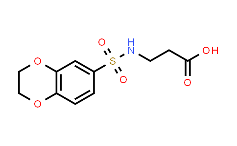 CAS No. 306278-42-2, N-(2,3-Dihydro-1,4-benzodioxin-6-ylsulfonyl)-beta-alanine