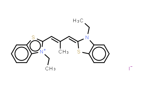 CAS No. 3065-79-0, 3,3'-Diethyl-9-methylthiacarbocyanine iodide