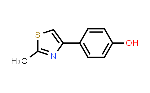 CAS No. 30686-73-8, 4-(2-Methylthiazol-4-yl)phenol