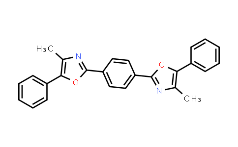 CAS No. 3073-87-8, 1,4-Bis(4-methyl-5-phenyloxazol-2-yl)benzene